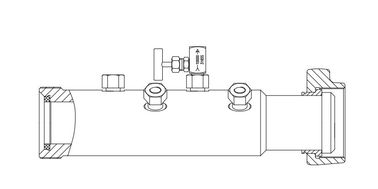 Header Data Injeksi ID 64mm Untuk Pengujian Sumur Permukaan