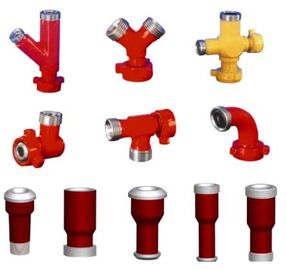 Tekanan Tinggi Integral Wellhead Fittings Kelas Suhu XY Wye / Elbow / Tee U