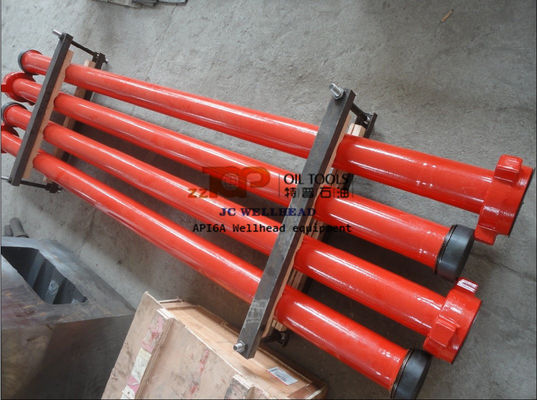 API Wellhead Integral Pup Joints Pipa Lurus Tekanan Tinggi Dengan Hammer Union