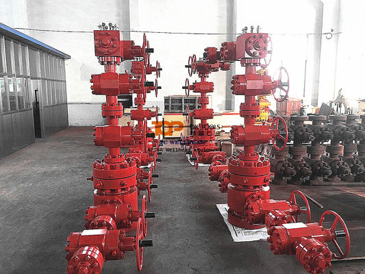 API 6A Sumur Gas Peralatan Kepala Sumur Sumur Minyak Pohon Natal