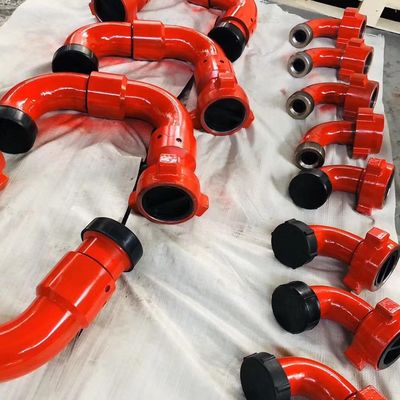 Mengangkut Cairan Wellhead Fittings Gaya Sendi Putar Tinggi Tekanan 50